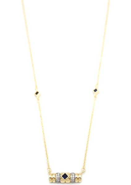 Taşlı Kolye - Siyah fiyatları