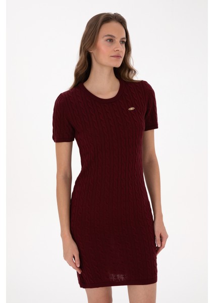 Kadın Bordo Elbise (Triko) 50309538-VR014 fiyatları