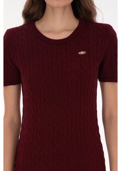 Kadın Bordo Elbise (Triko) 50309538-VR014 indirimleri