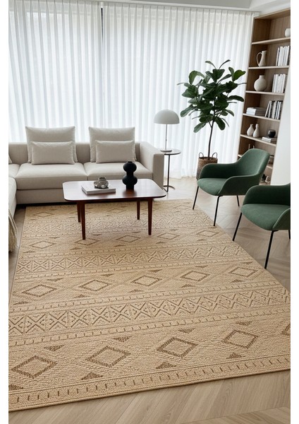 Aselya Yumuşak Örgü Bukle Modern Dokuma Halı Çocuk Oturma Odası Halısı Salon Mutfak Halısı