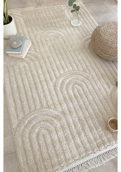 Janerio Bukle Yumuşak Örgü Dokuma Halı Post Shaggy Çocuk Oturma Odası Salon Mutfak Halısı