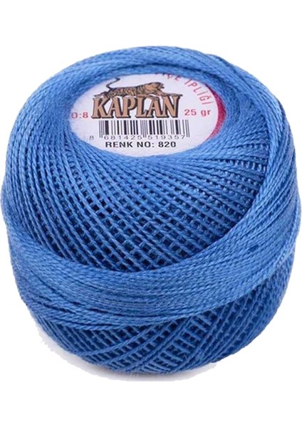 Kaplan Etamin ve Kanaviçe Ipi 8 No Kod/renk: 820 - Royaleks