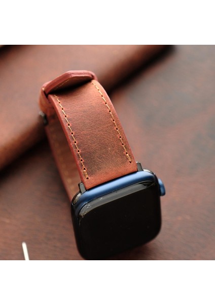 Apple Watch Elit Seri 44-45-46-49(Ultra) Uyumlu Deri Kordon