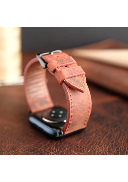 Apple Watch Elit Seri 44-45-46-49(Ultra) Uyumlu Deri Kordon fırsatları