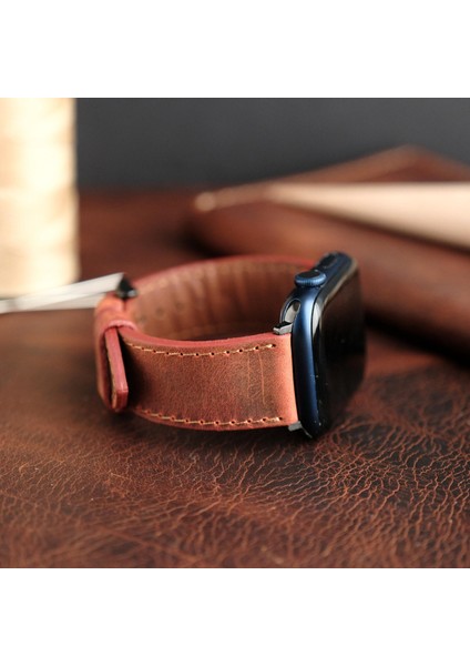 Apple Watch Elit Seri 44-45-46-49(Ultra) Uyumlu Deri Kordon indirimleri