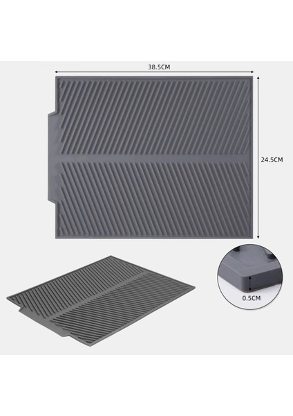 Buffer® Büyük Bulaşık Kurutma Matı,silikon Bulaşık Kurutma Matı Çok Amaçlı Tezgah Üstü Mat fırsatları