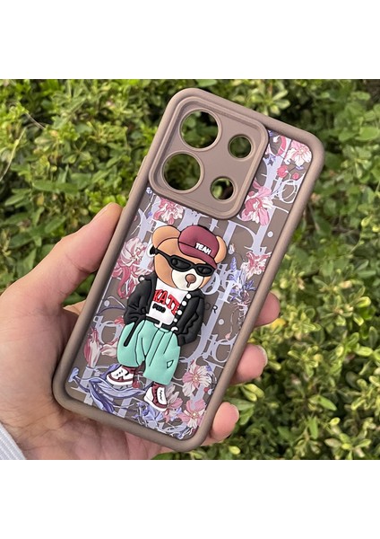 Xiaomi Redmi Note 13 4g Kılıf Ayıcıklı Darbe Önleyici Silikon Kapak