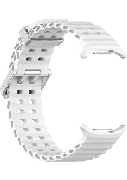 Samsung Galaxy Watch Ultra 47MM Silikon Saat Kayışı Çift Pinli Tokalı Spor Bant-Beyaz (Yurt Dışından) fırsatları