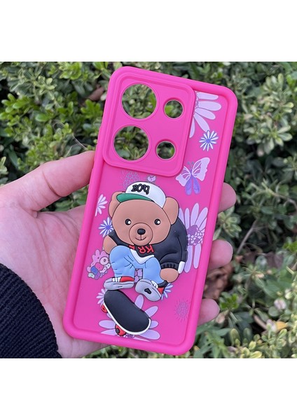 Xiaomi Redmi Note 13 Pro 4g Kılıf Ayıcıklı Darbe Önleyici Silikon Kapak