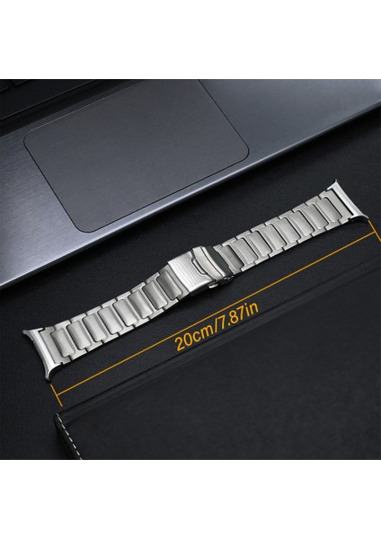 Samsung Galaxy Watch Ultra 47MM Güvenlik Tokalı Titanyum Alaşımlı Kayış Yedek Saat Kayışı - Gümüş (Yurt Dışından) indirimleri