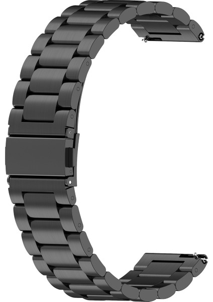 Huawei Watch Gt Active/watch 2 Pro/samsung Gear S3/huami Gtr 47 mm Için 22 mm Paslanmaz Çelik Saat Kayışı, Akıllı Saat Yedek Bilek Kayışı - Siyah (Yurt Dışından)