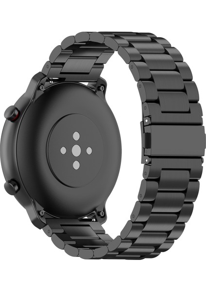 Huawei Watch Gt Active/watch 2 Pro/samsung Gear S3/huami Gtr 47 mm Için 22 mm Paslanmaz Çelik Saat Kayışı, Akıllı Saat Yedek Bilek Kayışı - Siyah (Yurt Dışından) fırsatları