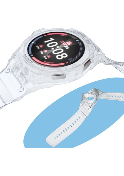Samsung Galaxy Watch7/6/5/4 40MM Tpu Saat Kayışı + Kılıf Kapağı Entegre Tasarım - Şeffaf (Yurt Dışından) fırsatları