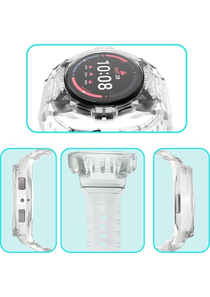 Samsung Galaxy Watch7/6/5/4 40MM Tpu Saat Kayışı + Kılıf Kapağı Entegre Tasarım - Şeffaf (Yurt Dışından) indirimleri