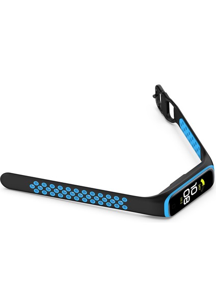 Samsung Galaxy Fit 2 SM-R220 Için Iki Renkli Yumuşak Silikon Saat Kayışı, Yedek Saat Kayışı - Siyah/mavi (Yurt Dışından) indirimleri