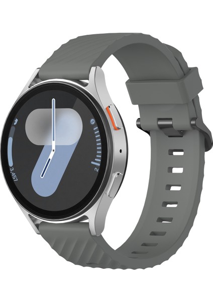 Samsung Galaxy Watch7 40MM/44MM Saat Kayışı 20MM Silikon Saat Bandı - Koyu Gri (Yurt Dışından) indirimleri