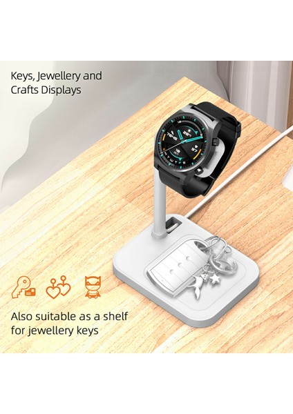 Aoduke AJZJ02S Google/huawei/garmin/samsung Saat Şarj Istasyonu Için Şarj Tabanı Standı - Beyaz (Yurt Dışından) fiyatları