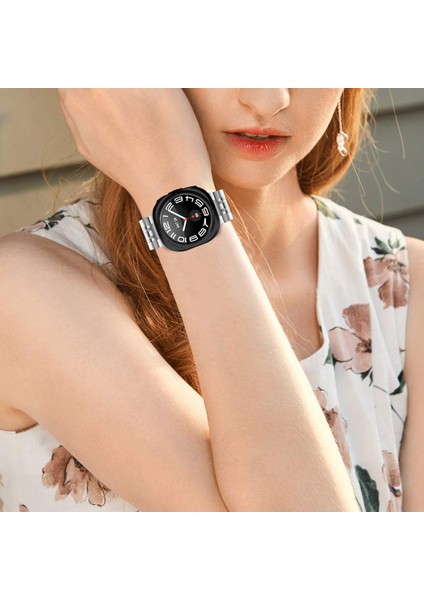 Samsung Galaxy Watch Ultra 47MM Metal Bantlı Paslanmaz Çelik 7 Boncuklu Saat Kayışı Yedek Parçası - Gümüş (Yurt Dışından) modelleri