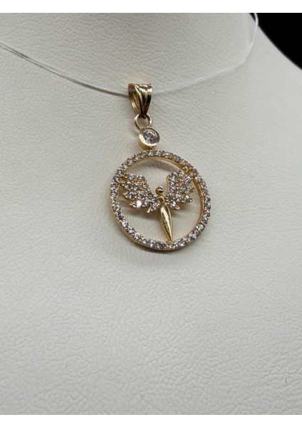 14 Ayar Altın Melek Kolye Ucu