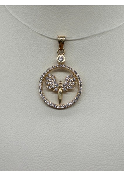 14 Ayar Altın Melek Kolye Ucu modelleri