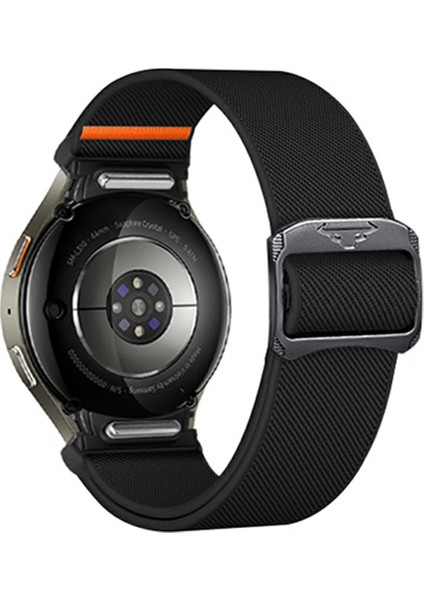 Samsung Galaxy Watch Fe 40MM/WATCH7/WATCH6/WATCH 5/watch4 Için Naylon Kayış - Siyah (Yurt Dışından)