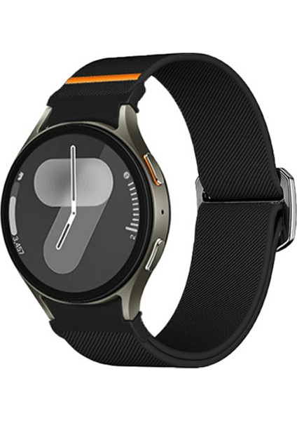Samsung Galaxy Watch Fe 40MM/WATCH7/WATCH6/WATCH 5/watch4 Için Naylon Kayış - Siyah (Yurt Dışından) fırsatları