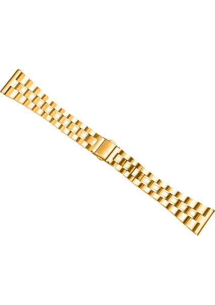 Samsung Galaxy Watch 46MM Saat Kayışı Katlanır Tokalı Paslanmaz Çelik Kayış-Altın (Yurt Dışından) fiyatları