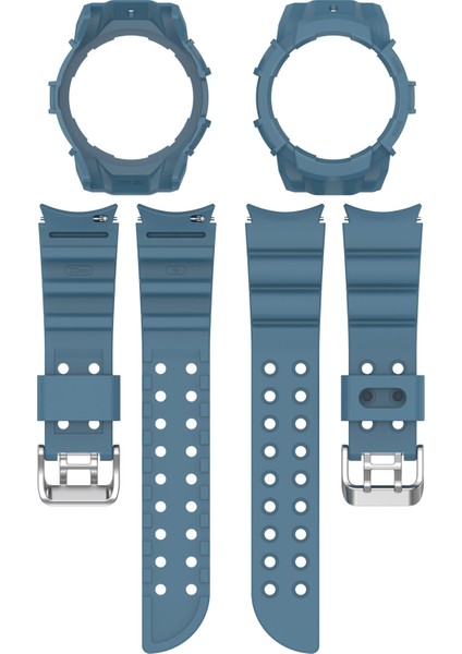 Samsung Galaxy Watch7 44MM Saat Kayışı Silikon Kayış Değişimi ve Saat Kılıfı - Mavi (Yurt Dışından) indirimleri