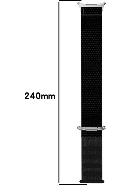 Kalebol Samsung Galaxy Watch Ultra 47MM Saat Kayışı Sihirli Bant Örgülü Naylon Bileklik - Gri + Mavi (Yurt Dışından) modelleri