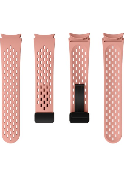 Samsung Galaxy Watch7/watch6/watch 5 Için Silikon Kayış 44MM 40MM Siyah Manyetik Tokalı Bileklik Kayışı - Pembe (Yurt Dışından) indirimleri