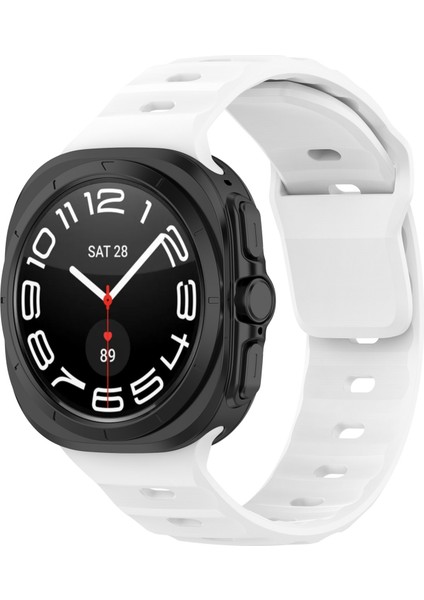 Samsung Galaxy Watch Ultra 47MM Saat Kayışı Ayarlanabilir Silikon Bilek Kayışı-Beyaz (Yurt Dışından) indirimleri