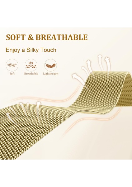 Samsung Galaxy Watch3 41MM Milano Bantlı Elektroliz Kaplama Paslanmaz Çelik Manyetik Saat Kayışı ve x Şeklinde Bağlantı Parçası - Altın (Yurt Dışından) fırsatları