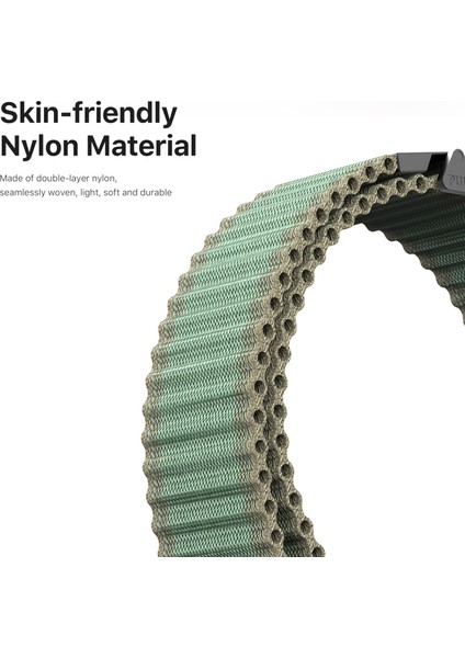 Dux Ducıs Yc Serisi Samsung Galaxy Watch3 45MM/XIAOMI Watch S4 Sport Naylon Saat Kayışı 22MM Kanca Tokalı Kayış-Yeşil (Yurt Dışından) fırsatları