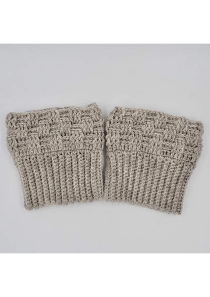 El Örgüsü Gri Bot Manşeti (Boot Cuffs) fiyatları