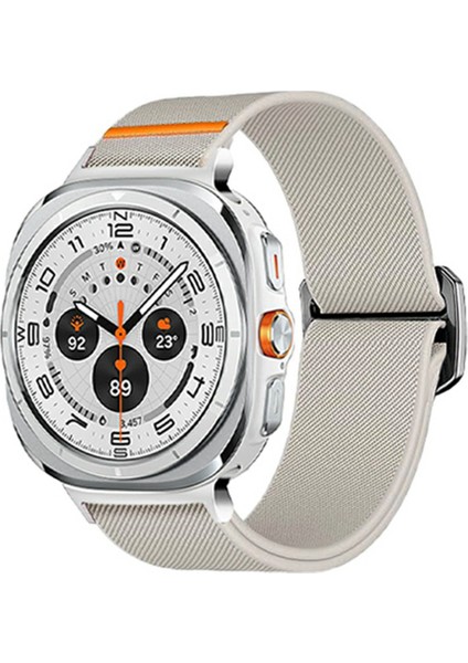 Samsung Galaxy Watch Ultra 47MM Naylon Kayış Elastik Yedek Saat Bandı-Starlight (Yurt Dışından) fırsatları