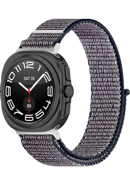 Kalebol Samsung Galaxy Watch Ultra 47MM Saat Kayışı Magic Bant Örgülü Naylon Bileklik - Gece Mavisi (Yurt Dışından) indirimleri