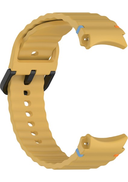 Samsung Galaxy Watch7 44MM/40MM/WATCH Fe 40MM/WATCH6 40MM/44MM Yedek Bant Silikon Saat Kayışı-Sarı (Yurt Dışından) indirimleri
