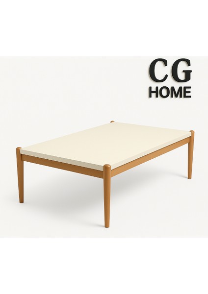 Ada Orta Sehpa %100 Ahşap Lake Boya