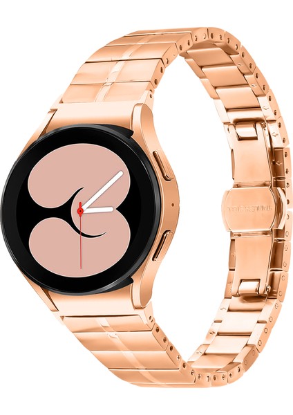Samsung Galaxy Watch Fe 40MM/WATCH4/WATCH4 Classic/watch4 Active/watch 5/watch 5 Pro Paslanmaz Çelik Kayış Bileklik - Gül Altın (Yurt Dışından) fırsatları