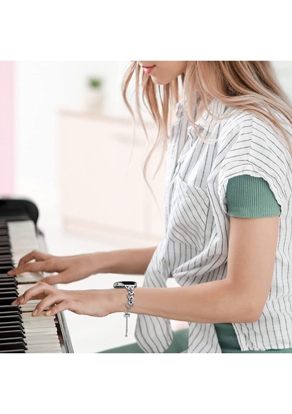 Samsung Galaxy Watch Fe 40MM Akıllı Saat Kayışı Tek Zincir Stil Metal Bilezik - Gümüş + Siyah (Yurt Dışından) indirimleri