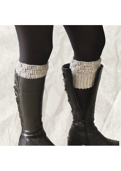 El Örgüsü Gri Bot Manşeti (Boot Cuffs) fırsatları