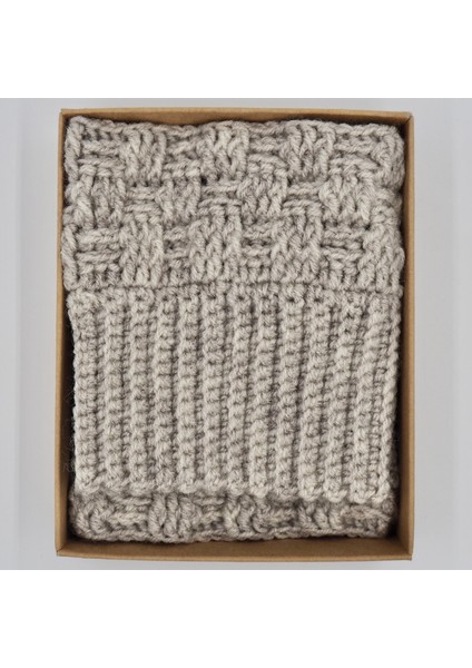 El Örgüsü Gri Bot Manşeti (Boot Cuffs) indirimleri
