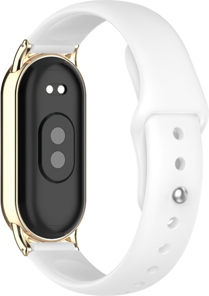 12 mm Evrensel Akıllı Saat Ters Tokalı Silikon Saat Kayışı Için Yedek Bant - Beyaz (Yurt Dışından)