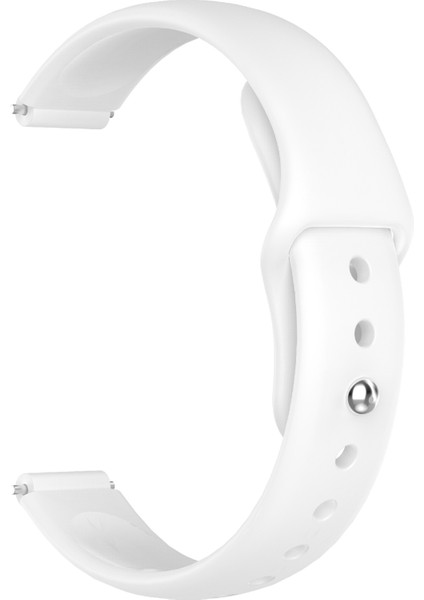 12 mm Evrensel Akıllı Saat Ters Tokalı Silikon Saat Kayışı Için Yedek Bant - Beyaz (Yurt Dışından) fırsatları
