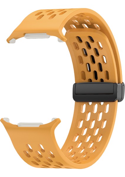 Kalebol Samsung Galaxy Watch Ultra 47MM Silikon Bant Manyetik Yedek Kayış-Sarı (Yurt Dışından) fiyatları