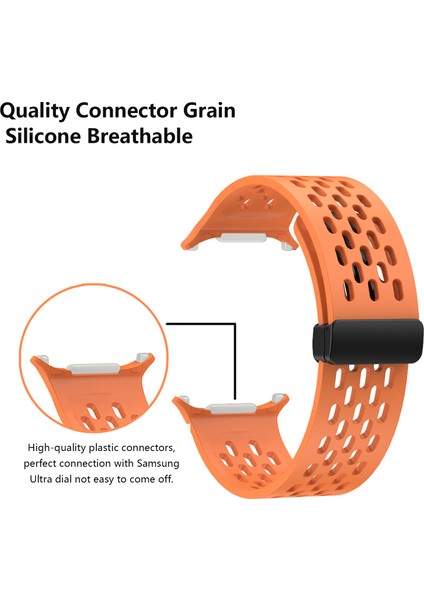 Kalebol Samsung Galaxy Watch Ultra 47MM Silikon Bant Manyetik Yedek Kayış-Sarı (Yurt Dışından) fırsatları