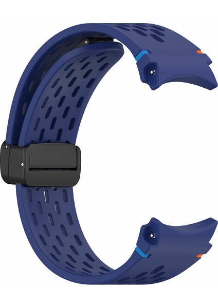 Samsung Galaxy Watch7/watch6/watch6 Classic/watch 5/watch 5 Pro/watch4/watch4 Classic/watch Fe Için Nefes Alabilir Spor Kayış - Gece Mavisi Silikon Saat Kayışı (Yurt Dışından) fırsatları