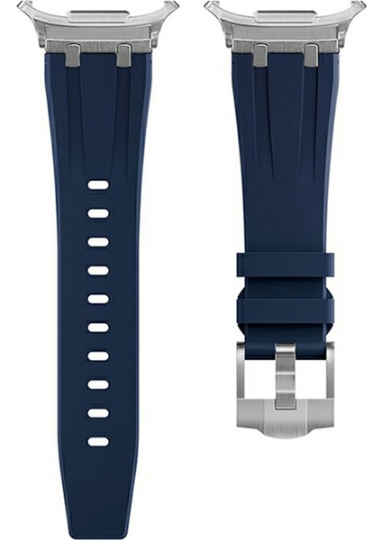 Samsung Galaxy Watch Ultra 47MM Saat Kayışı Yedek Silikon Saat Bandı - Gümüş + Mavi (Yurt Dışından) indirimleri