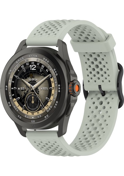 Xiaomi Watch S4 Sport/samsung Galaxy Watch3 45MM/WATCH 42MM Silikon 22MM Çoklu Delikli Nefes Alabilir Saat Kayışı - Yeşil (Yurt Dışından) indirimleri