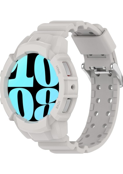 Samsung Galaxy Watch7 40MM Saat Kayışı Silikon Kayış Değişimi ve Saat Kılıfı - Açık Gri (Yurt Dışından) fiyatları